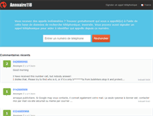 Tablet Screenshot of annuaire118.com